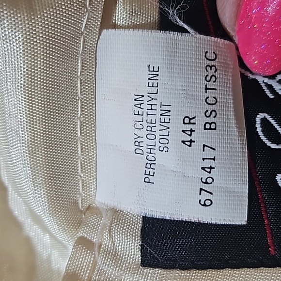 😎Nice John L. Blair Suit Jacket Size 44 Reg in Pink/Red Color - Picture 12 of 14